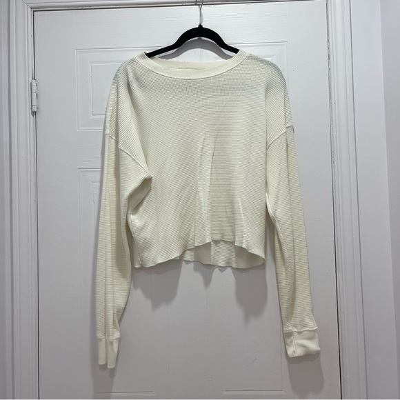 TNA WAFFLE CREW LONG SLEEVE - ARITZIA - Picture 1 of 2